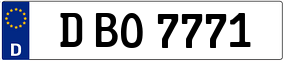 Truck License Plate